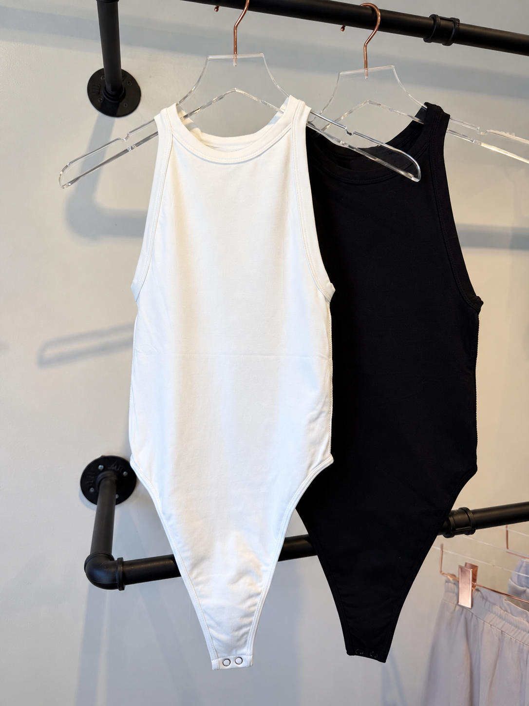 Soft High-Neck Sleeveless Bodysuit