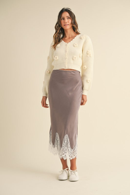 LACE MIDI SKIRT