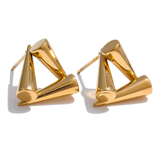 TRIANGLE CONE EARRINGS