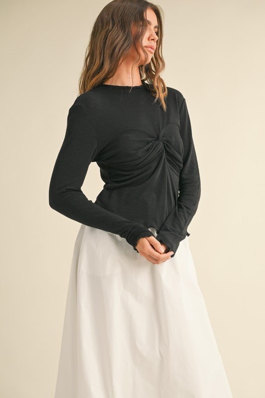 TWIST LONG SLEEVE TOP