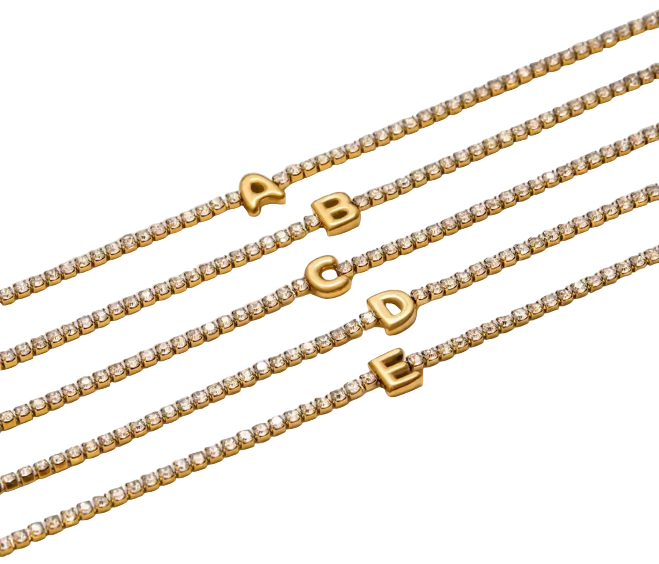 Initial Tennis Bracelet
